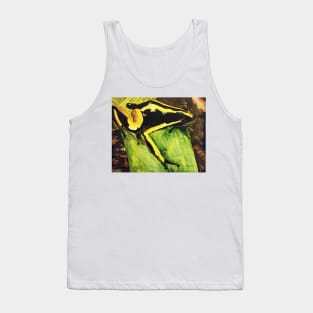 Poison Dart Arrow Frog--Black and Yellow Tank Top